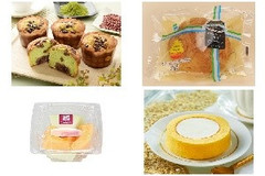 新発売のコンビニおやつ：ローソン「抹茶と小豆のマフィン」ほか