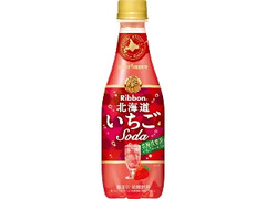 ポッカサッポロ Ribbon 北海道いちごソーダ ペット410ml