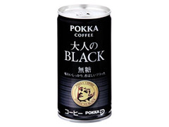 ポッカコーヒー 大人のブラック 無糖 缶185g