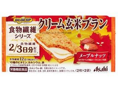 アサヒフード＆ヘルスケア バランスアップ クリーム玄米ブラン 食物繊維 メープルナッツ 袋2枚×2