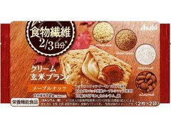 アサヒフード＆ヘルスケア クリーム玄米ブラン 食物繊維 メープルナッツ 袋72g