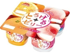 森永 とろけるゼリー オレンジ＋ピーチ 商品写真