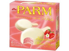 森永 PARM ストロベリー＆ホワイトチョコ 箱55ml×6