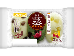 フジパン 蒸しパン三昧 レーズン・あずき・さつま芋 商品写真