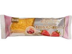 Pasco おいしいシューロール あまおういちご＆練乳ホイップ 袋1個