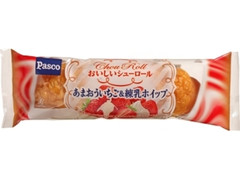 Pasco おいしいシューロール あまおういちご＆練乳ホイップ 袋1個