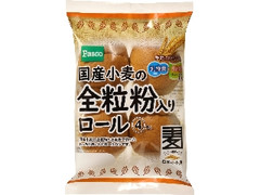 Pasco 国産小麦の全粒粉入りロール 袋4個