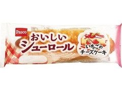 Pasco おいしいシューロール いちごのチーズケーキ 袋1本