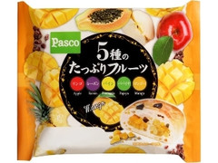Pasco 5種のたっぷりフルーツ リンゴ、レーズン、パイン、パパイヤ、マンゴー 袋1個