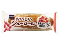 Pasco おいしいシューロール あまおういちご＆練乳ホイップ 袋1本