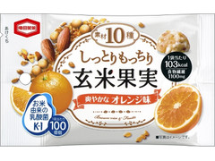 亀田製菓 しっとりもっちり玄米果実 爽やかなオレンジ味 商品写真