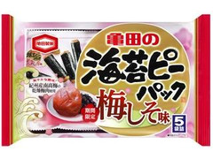 亀田製菓 海苔ピーパック梅しそ味 5包