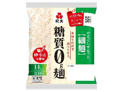 紀文 糖質0g麺 細麺 袋180g