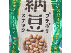 カンロ プチポリ納豆スナックのり塩 袋18g