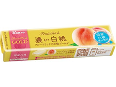 カンロ フルーツリッチのど飴GOLD 濃い白桃 商品写真