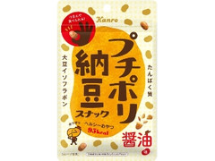 カンロ プチポリ納豆スナック 醤油味 袋20g