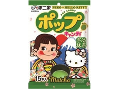 不二家 ペコ＆ハローキティ 抹茶ポップキャンディ 商品写真