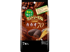 不二家 素材を味わうカントリーマアム カカオ70