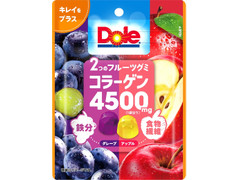 Dole 2つのフルーツグミ グレープ＆アップル キレイをプラス 商品写真