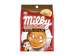 不二家 ミルキーソフトクッキー カフェオレクリームin 商品写真