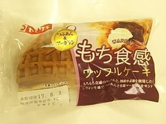 ヤマザキ もち食感ワッフルケーキ 粒あん＆マーガリン 商品写真