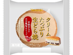 ヤマザキ クリームたっぷり生どら焼 甘納豆入り小豆風味ホイップ 袋1個