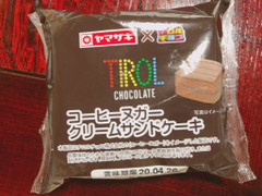 ヤマザキ チロルチョコ コーヒーヌガークリームサンドケーキ