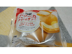 ヤマザキ たっぷりクリームサンド りんごジャム＆カスタード 商品写真