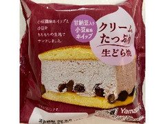 ヤマザキ クリームたっぷり生どら焼 甘納豆入り小豆風味ホイップ 1個