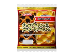 ヤマザキ BAKE ONE チョコデニッシュ＆カスタードデニッシュ 商品写真