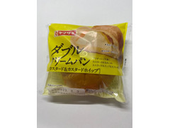 ヤマザキ ダブルクリームパン カスタード＆カスタードホイップ 商品写真
