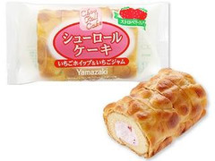 ヤマザキ シューロールケーキ いちごホイップ＆いちごジャム 商品写真