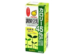 豆乳飲料 カロリー45％OFF ノンコレストロール 低糖質 パック200ml