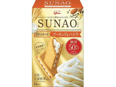 グリコ SUNAO ビスケット クリームサンド アーモンド＆バニラ 商品写真