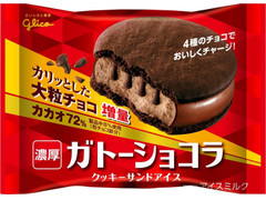 江崎グリコ ガトーショコラ クッキーサンドアイス 商品写真