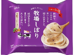 グリコ 牧場しぼり 芳醇ラムレーズン 袋120ml