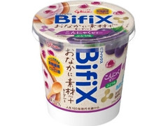 グリコ BifiX おなかに素材＋ヨーグルト こんにゃくゼリー ぶどう味 カップ330g