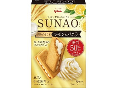 グリコ SUNAO ビスケット クリームサンド レモン＆バニラ 箱6枚