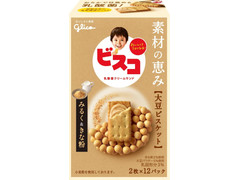 江崎グリコ ビスコ 素材の恵み 大豆 みるく＆きな粉 商品写真