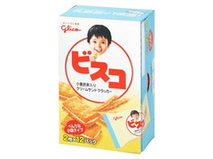 江崎グリコ ビスコ 小麦胚芽入りクリームサンドクラッカー 商品写真