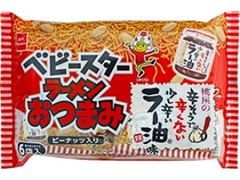 おやつカンパニー ベビースターラーメンおつまみ 桃屋の辛そうで辛くない少し辛いラー油味 袋23g×6