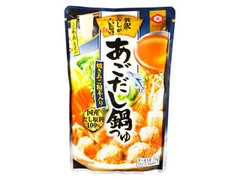 キッコーマン 贅沢だしがおいしい あごだし鍋つゆ 商品写真