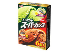 エッセルスーパーカップ ミニ 抹茶・チョコクッキー 箱6個