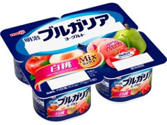 明治 ブルガリアヨーグルト 白桃ミックス カップ75g×4