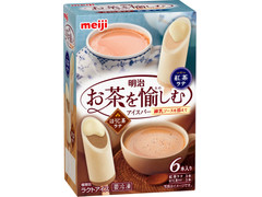 明治 お茶を愉しむアイスバー 練乳ソースを添えて 紅茶ラテ・ほうじ茶ラテ 商品写真