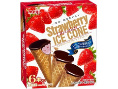 明治 ストロベリーチョコレートアイスコーン 商品写真