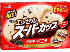 明治 エッセル スーパーカップミニ クッキーバニラ 箱90ml×6