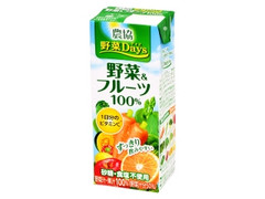 農協 野菜Days 野菜＆フルーツ100％ パック200ml