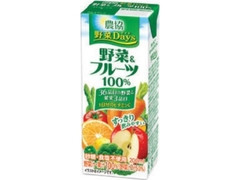 雪印メグミルク 農協 野菜Days 野菜＆フルーツ 100％ パック200ml