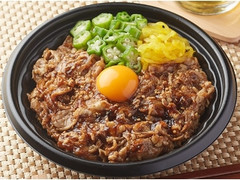 甘辛牛焼肉とおくら丼